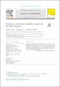 Busemann's intersection inequality in hyperbolic and spherical spaces