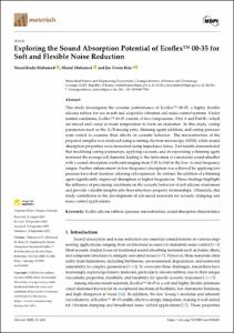 Exploring the Sound Absorption Potential of Ecoflex™ 00-35 for Soft and Flexible Noise Reduction