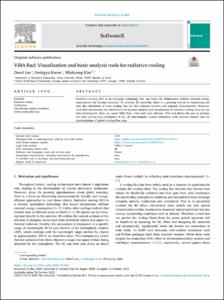 ViBA Rad: Visualization and basic analysis tools for radiative cooling