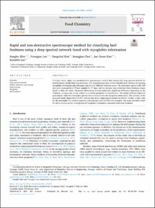 Rapid and non-destructive spectroscopic method for classifying beef freshness using a deep spectral network fused with myoglobin information