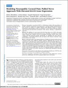 Modeling Neuropathic Corneal Pain: Pulled Nerve Approach With Elevated Krt16 Gene Expression