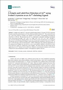 A Simple and Label-Free Detection of As3+ using 3-nitro-L-tyrosine as an As3+-chelating Ligand