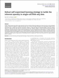 Robust self-supervised learning strategy to tackle the inherent sparsity in single-cell RNA-seq data