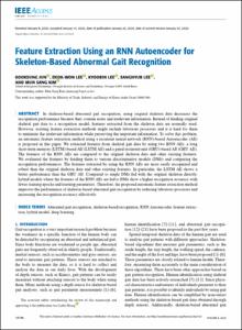 Feature Extraction Using an RNN Autoencoder for Skeleton-Based Abnormal Gait Recognition