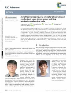 A methodological review on material growth and synthesis of solar-driven water splitting photoelectrochemical cells