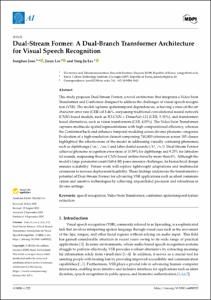 Dual-Stream Former: A Dual-Branch Transformer Architecture for Visual Speech Recognition