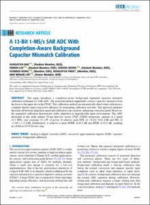 A 13-Bit 1-MS/s SAR ADC With Completion-Aware Background Capacitor Mismatch Calibration