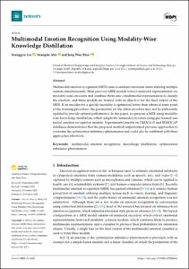 Multimodal Emotion Recognition Using Modality-Wise Knowledge Distillation