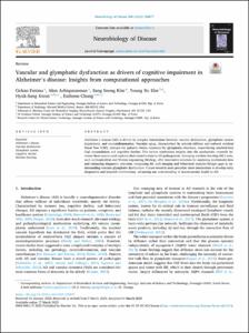 Vascular and glymphatic dysfunction as drivers of cognitive impairment in Alzheimer's disease: Insights from computational approaches