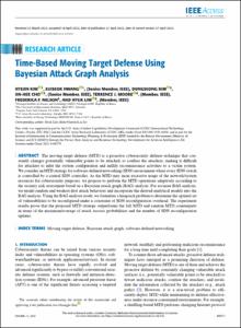 Time-Based Moving Target Defense Using Bayesian Attack Graph Analysis