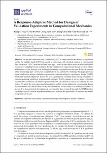 A response-adaptive method for design of validation experiments in computational mechanics