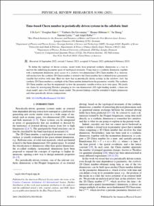 Time-based Chern number in periodically driven systems in the adiabatic limit