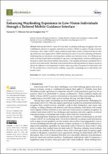 Enhancing Wayfinding Experience in Low-Vision Individuals through a Tailored Mobile Guidance Interface