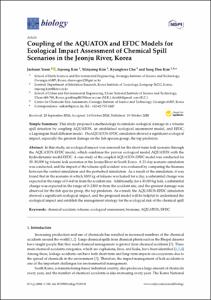 Coupling of the AQUATOX and EFDC Models for Ecological Impact Assessment of Chemical Spill Scenarios in the Jeonju River, Korea
