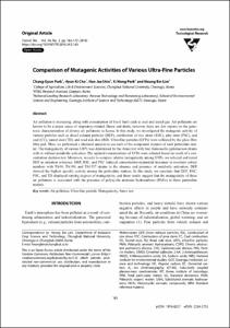 Comparison of mutagenic activities of various ultra-fine particles