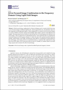All-in-focused image combination in the frequency domain using light field images