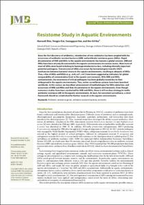 Resistome Study in Aquatic Environments