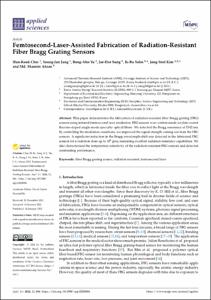 Femtosecond-Laser-Assisted Fabrication of Radiation-Resistant Fiber Bragg Grating Sensors