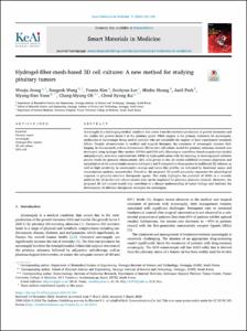 Hydrogel-fiber-mesh-based 3D cell cultures: A new method for studying pituitary tumors