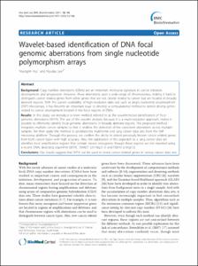 Wavelet-based identification of DNA focal genomic aberrations from single nucleotide polymorphism arrays