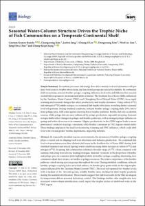Seasonal Water-Column Structure Drives the Trophic Niche of Fish Communities on a Temperate Continental Shelf