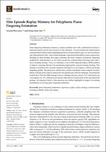 Elite Episode Replay Memory for Polyphonic Piano Fingering Estimation