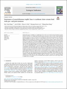 Dominance of autochthonous trophic base in northeast Asian stream food webs pre- and post-monsoon
