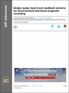 Single-reader Dual-track Readback Scheme for Synchronized Interlaced Magnetic Recording