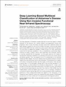 Deep Learning-Based Multilevel Classification of Alzheimer's Disease Using Non-invasive Functional Near-Infrared Spectroscopy