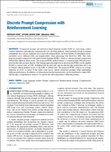 Discrete Prompt Compression with Reinforcement Learning