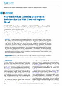 Near-Field Diffuse Scattering Measurement Technique for Use With Effective Roughness Model