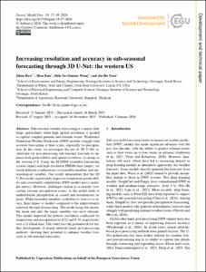 Increasing resolution and accuracy in sub-seasonal forecasting through 3D U-Net: the western US