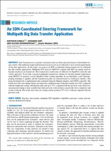 An SDN-Coordinated Steering Framework for Multipath Big Data Transfer Application