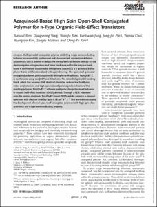 Azaquinoid-Based High Spin Open-Shell Conjugated Polymer for n-Type Organic Field-Effect Transistors