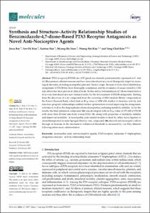 Synthesis and Structure–Activity Relationship Studies of Benzimidazole-4,7-dione-Based P2X3 Receptor Antagonists as Novel Anti-Nociceptive Agents