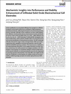 Mechanistic Insights into Performance and Stability Enhancement of Infiltrated Solid Oxide Electrochemical Cell Electrodes