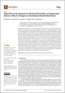 Data-Driven Evaluation for Demand Flexibility of Segmented Electric Vehicle Chargers in the Korean Residential Sector