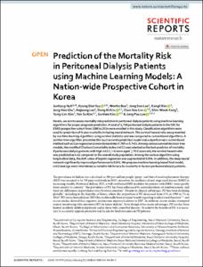 Prediction of the Mortality Risk in Peritoneal Dialysis Patients using Machine Learning Models: A Nation-wide Prospective Cohort in Korea
