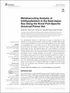 Metabarcoding Analysis of Ichthyoplankton in the East/Japan Sea Using the Novel Fish-Specific Universal Primer Set
