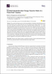 Twisted Intramolecular Charge Transfer State of a “Push-Pull” Emitter