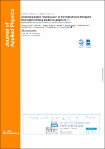Annealing-based manipulation of thermal phonon transport from light-emitting diodes to graphene