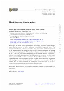 Classifying pole-skipping points