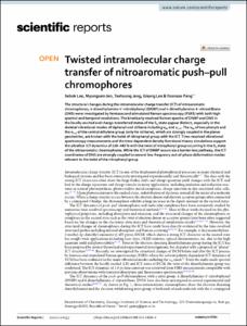 Twisted intramolecular charge transfer of nitroaromatic push–pull chromophores