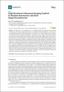 High-Resolution Ultrasound Imaging Enabled by Random Interference and Joint Image Reconstruction