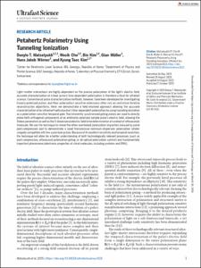 Petahertz Polarimetry Using Tunneling Ionization