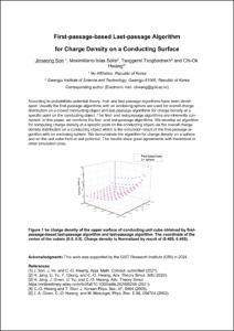First-passage-based Last-passage Algorithm for Charge Density on a Conducting Surface