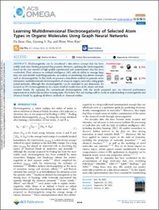 Learning Multidimensional Electronegativity of Selected Atom Types in Organic Molecules Using Graph Neural Networks