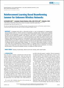 Reinforcement Learning Based Beamforming Jammer for Unknown Wireless Networks