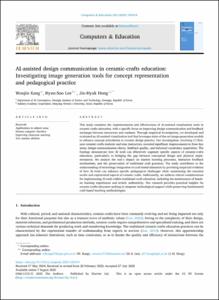 AI-assisted design communication in ceramic-crafts education: Investigating image generation tools for concept representation and pedagogical practice