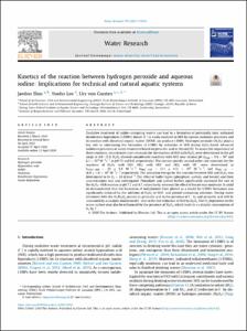 Kinetics of the reaction between hydrogen peroxide and aqueous iodine: Implications for technical and natural aquatic systems